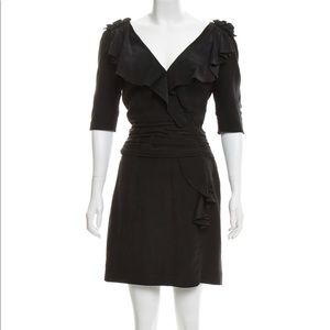 Mayle 100% silk deep v little black dress 🖤🖤🖤